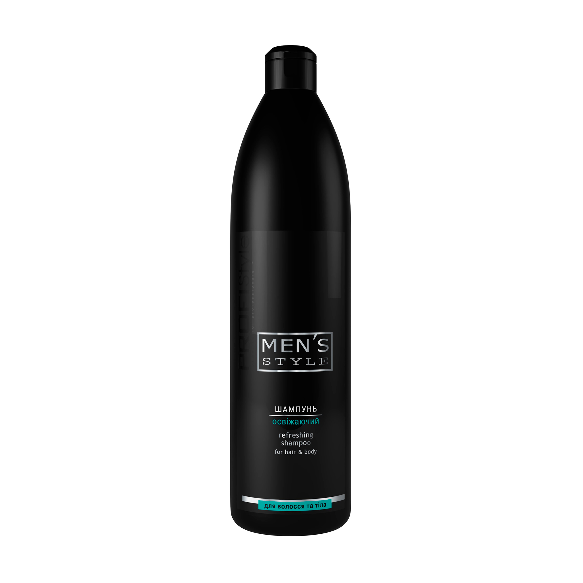 Чоловічий освіжальний шампунь для волосся та тіла Profi Style Men's Style Refreshing Shampoo, 1 л